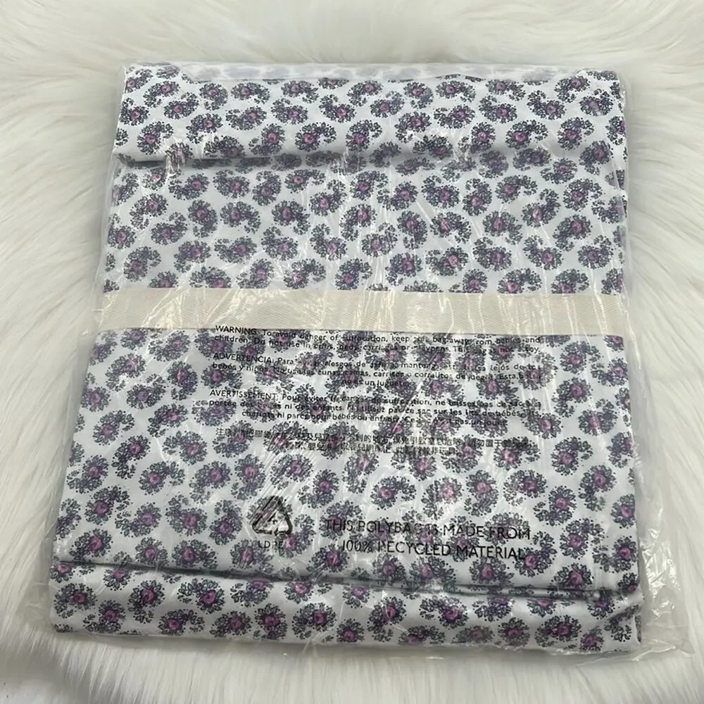 J. Crew Duvet Set Twin/Twin XL Duvet and Sham - Peony Paisley Toss - NWT